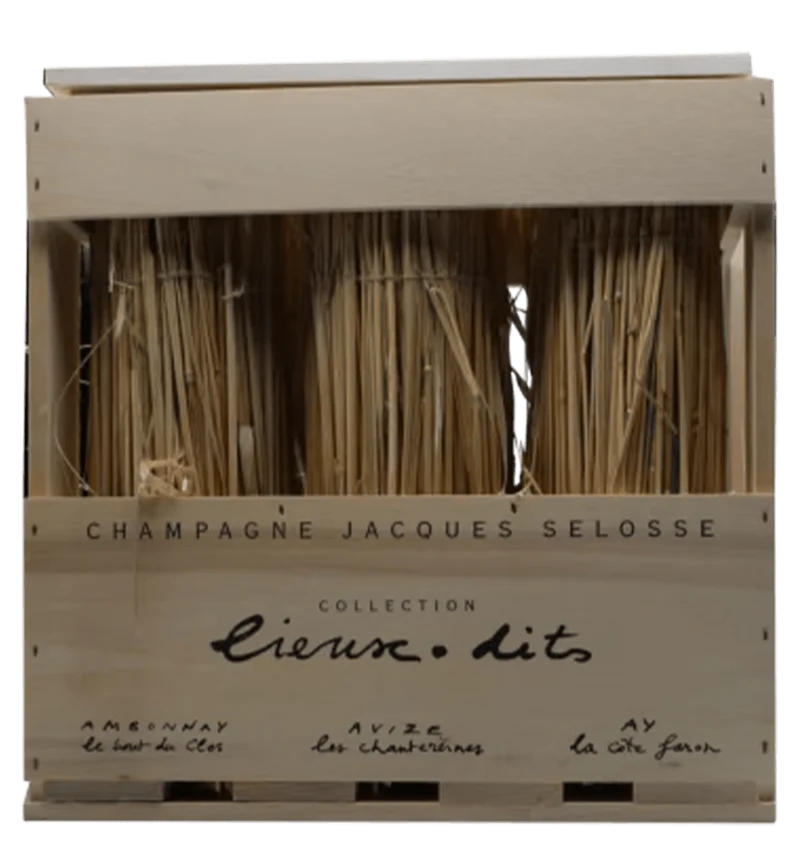 Jacques Selosse La Collection Lieux-Dits Caisse bois des six Lieux-Dits