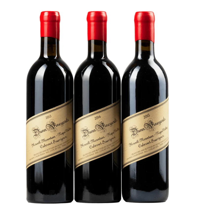 Dunn Vineyards Howell Mountain Cabernet Sauvignon Vertical 2013 - 2014 - 2015