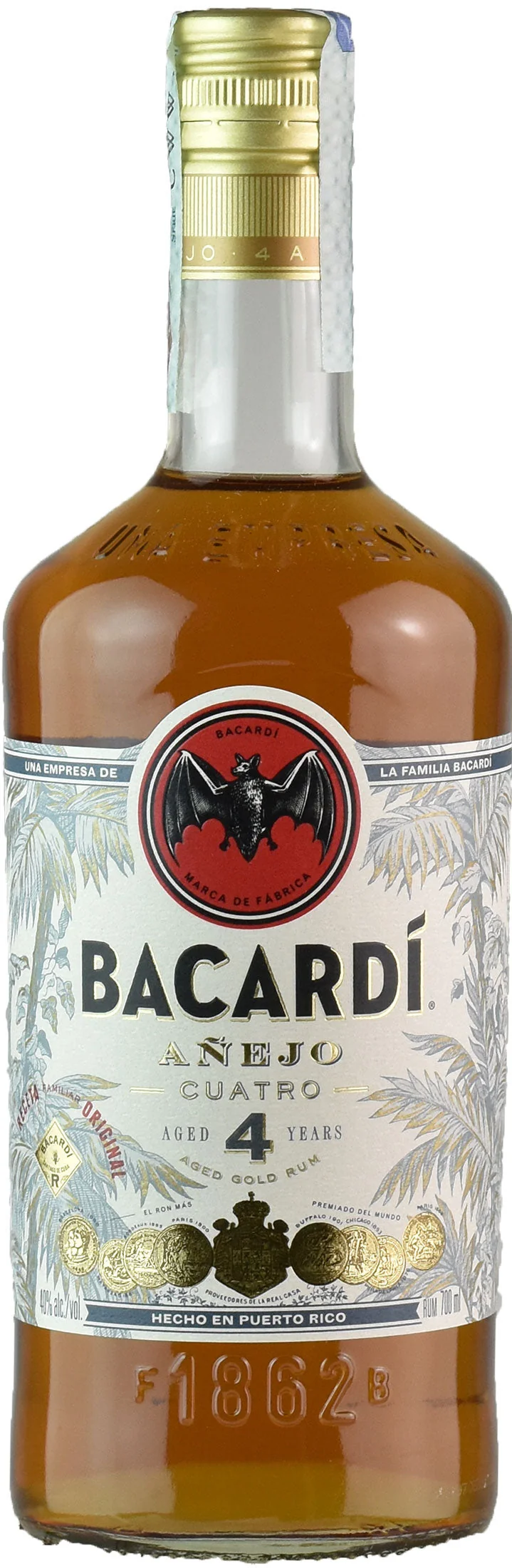 Bacardi Rum Anejo Cuatro 0.7L