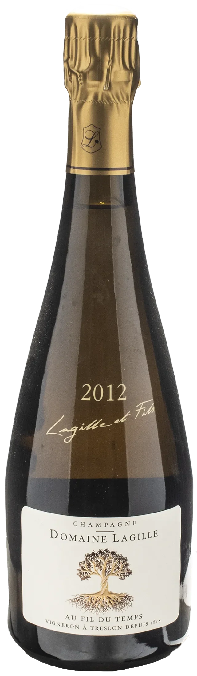 Domaine Lagille Champagne Au Fil du Temps Extra Brut 2012