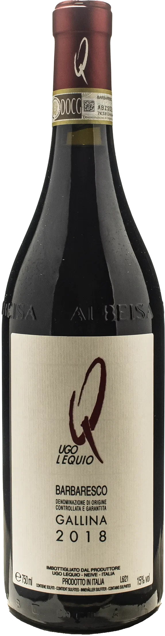 Ugo Lequio Barbaresco Gallina 2018
