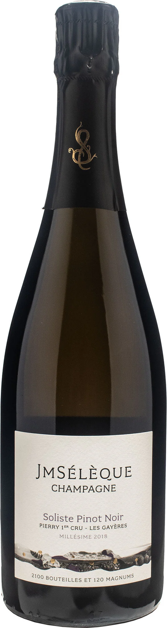 JM Seleque Champagne Soliste Pinot Noir Pierry 1er Cru Les Gayeres Extra Brut 2018