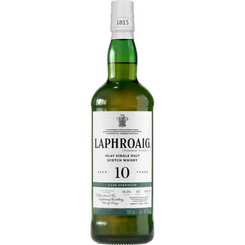 Laphroaig 10 Year Old Cask Strength Single Malt Scotch Whisky