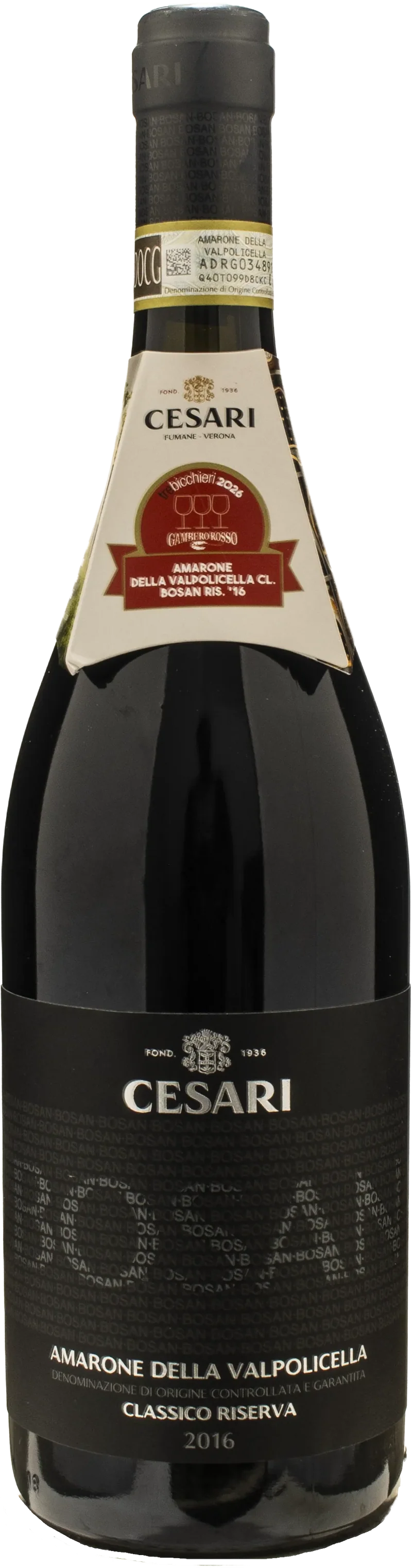 Cesari Amarone della Valpolicella Classico Bosan Riserva 2016