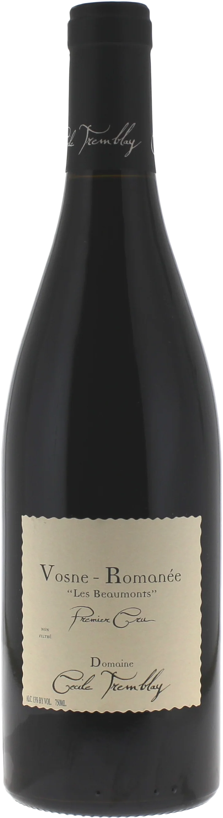 Vosne Romanée 1er Cru Les Beaumonts Domaine Tremblay Cécile, 2018