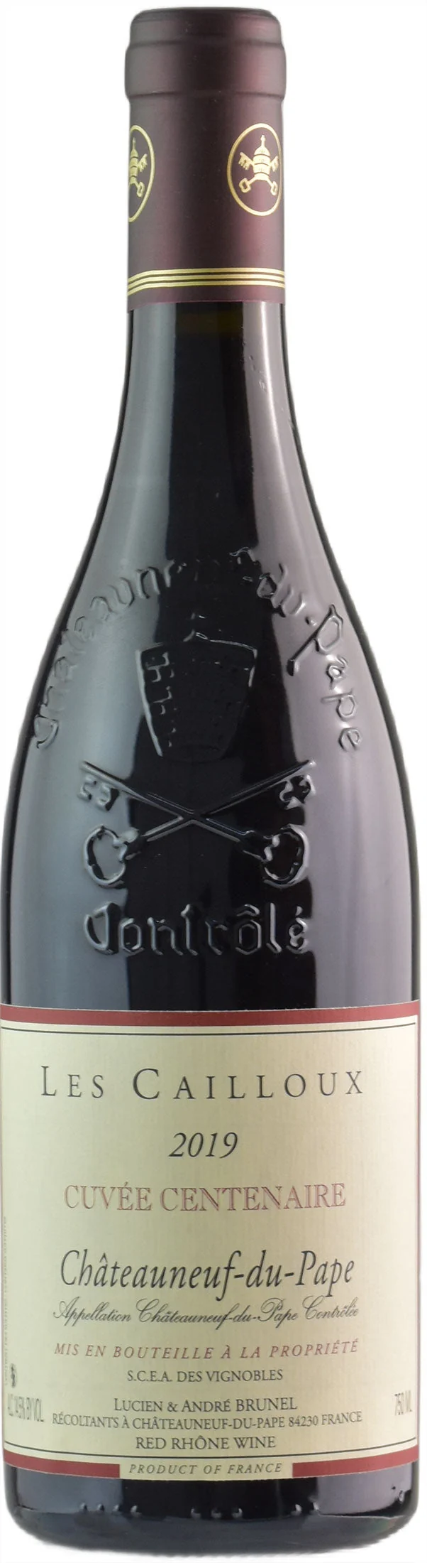 Brunel Lex Cailloux Chateauneuf du Pape Rouge Cuvee Centenaire 2019