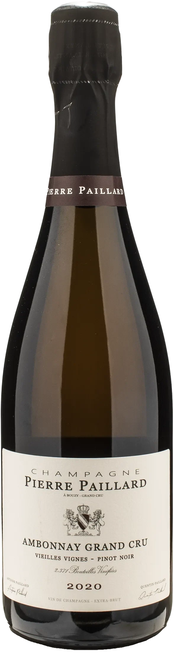 Pierre Paillard Champagne Grand Cru Ambonnay Pinot Noir Extra Brut Vieilles Vignes 2020