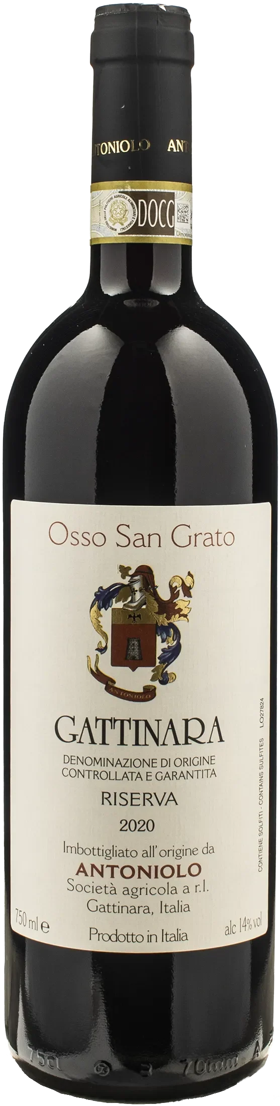 Antoniolo Gattinara Riserva Osso San Grato 2020