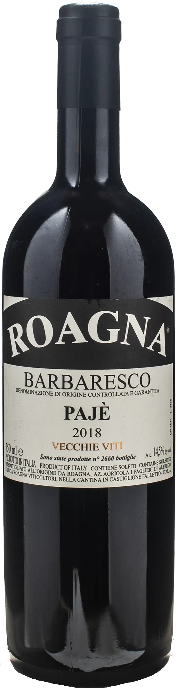Roagna Barbaresco Paje Vecchie Viti 2018