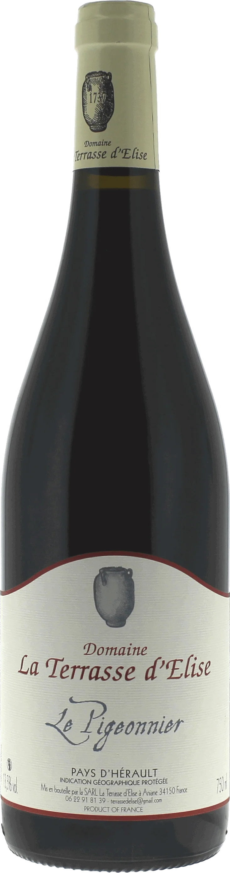La Terrasse D'elise Pigeonnier Igp Pays D'herault - Magnum 1,5L, 2020