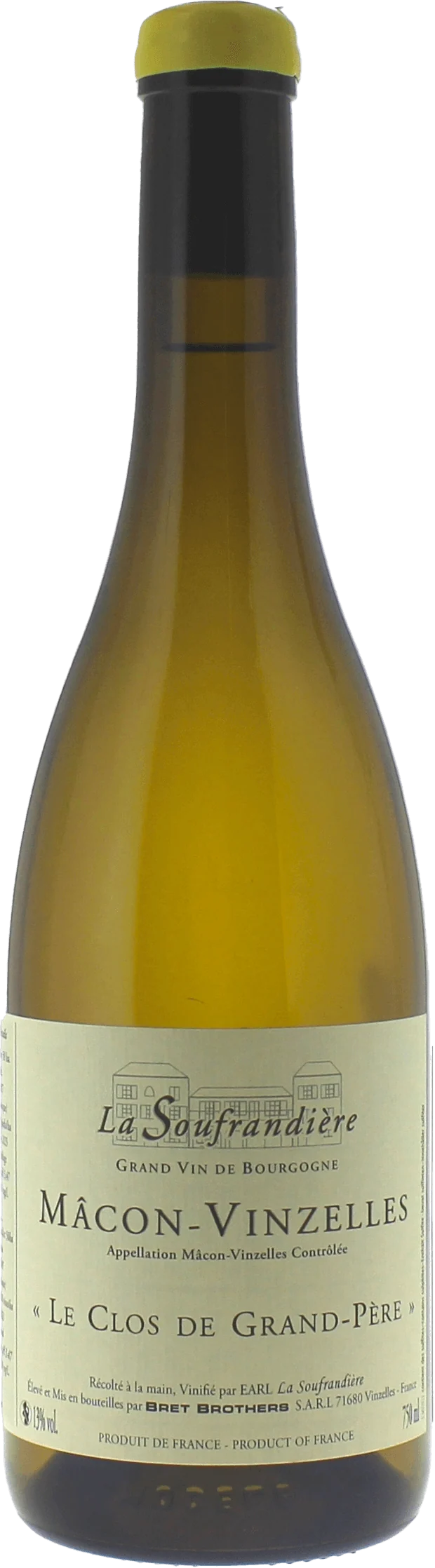 Macon-Vinzelles Clos De Grand Père La Soufrandière Domaine Bret Brothers, 2023